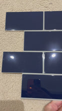 Load and play video in Gallery viewer, [Premium] Navy Blue Subway Tile (32cm x 26.9cm) *107pcs left
