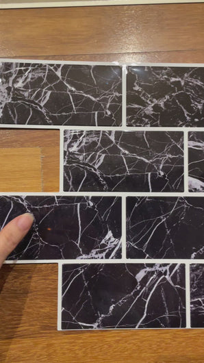 black marble peel and stick tile video