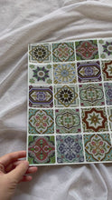 Load and play video in Gallery viewer, Moroccan Square Tile (30.5cm x 30.5cm) *Only 7 pieces left
