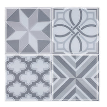 Load image into Gallery viewer, Grey madrid spanish self adhesive tile in australia by stick on luxury
