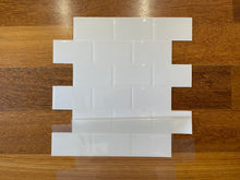 Load image into Gallery viewer, premium white peel and stick tile with white grout by stick on luxury in Australia
