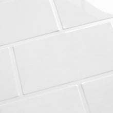 Load image into Gallery viewer, big brick white on white subway peel and stick tile
