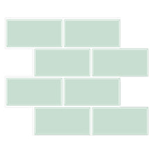 Load image into Gallery viewer, [Premium] Minty Mint Big Brick Subway Tile (26.9cm x 32cm) *457 pcs left
