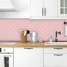 Load image into Gallery viewer, Premium pink subway stick on tiles by stick on luxury
