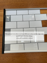 Load image into Gallery viewer, White and Grey Subway Tile (30.5cm x 30.5cm) *2 pieces left
