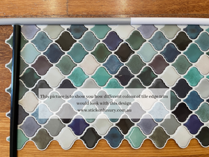 Shades of Turquoise Lantern Tile (25.4cm x 25.4cm) *347pcs left