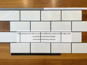 stick on tile edge trim in australia by stick on luxury, to finish off peel and stick project