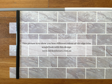 Load image into Gallery viewer, [Premium] Natural Stone Look with Marble Veins Subway Tile (30.5cm x 30.5cm) *458 pcs left
