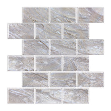 Load image into Gallery viewer, [Premium] Natural Stone Look with Marble Veins Subway Tile (30.5cm x 30.5cm)
