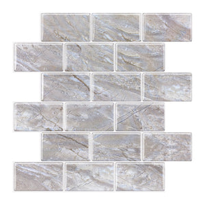 [Premium] Natural Stone Look with Marble Veins Subway Tile (30.5cm x 30.5cm)