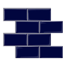 Load image into Gallery viewer, navy blue stick on tiles in australia
