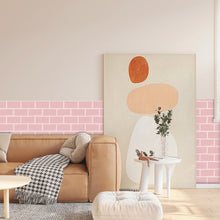 Load image into Gallery viewer, pink subway self adhesive tile in australia
