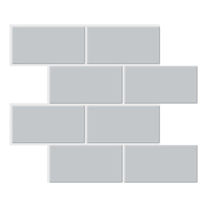 [Premium] Stylish Grey Big Brick Subway Tile *75pcs left