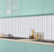 Load image into Gallery viewer, whales tail tile in kitchen as splashback against induction cooker
